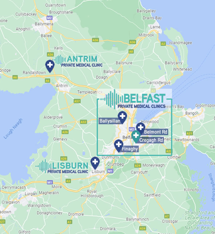 Our private clinics in Northern Ireland